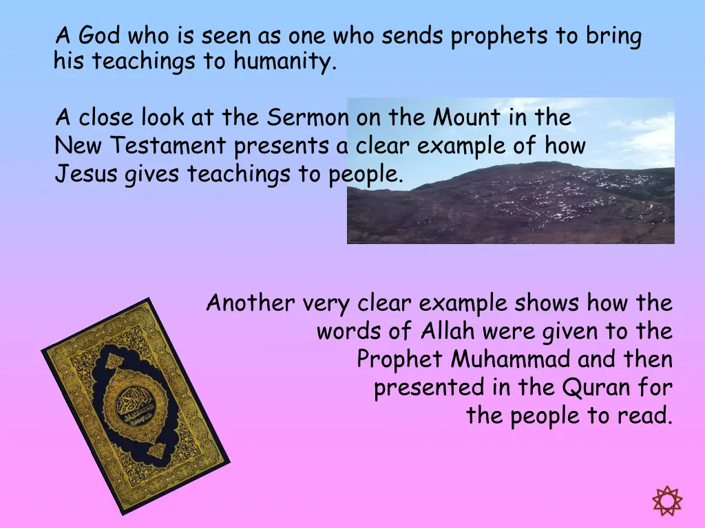 a god who is seen as one who sends prophets