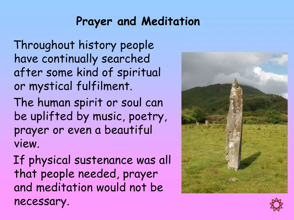 prayer and meditation