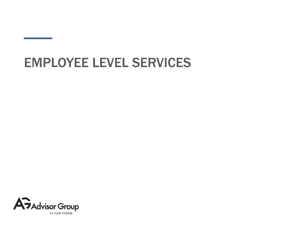 employee level services