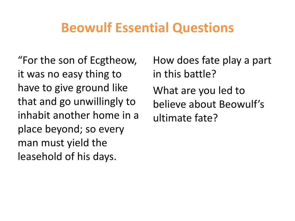 beowulf essential questions 5