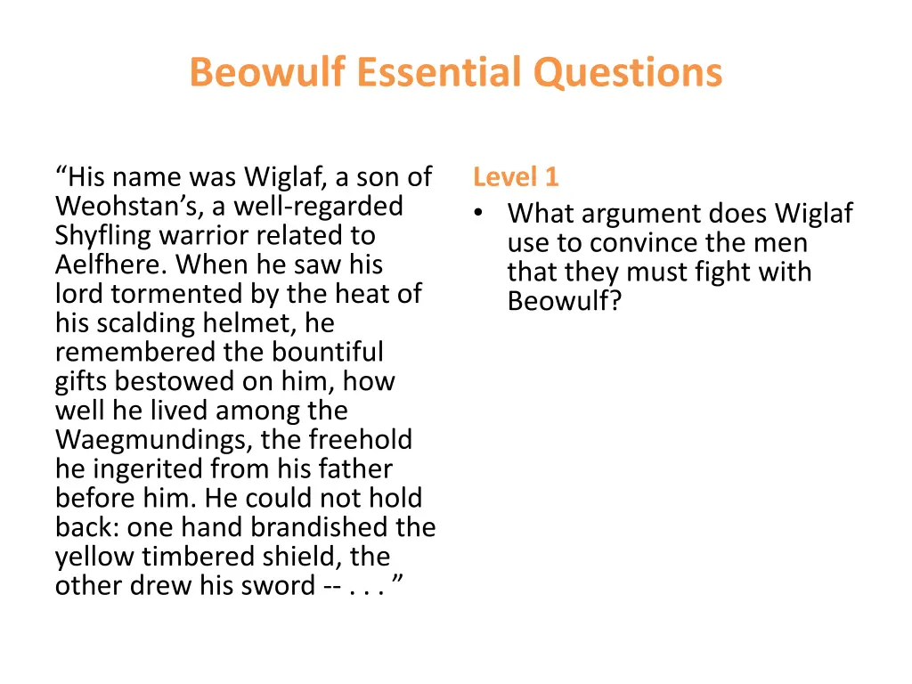 beowulf essential questions 7