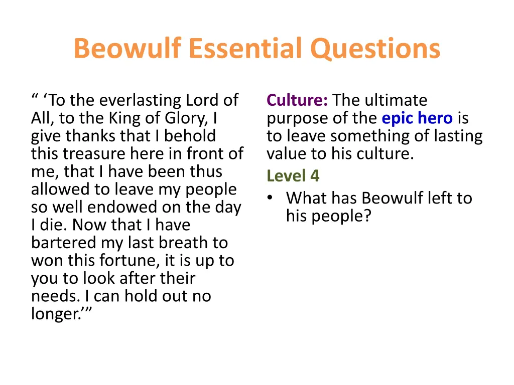 beowulf essential questions 8