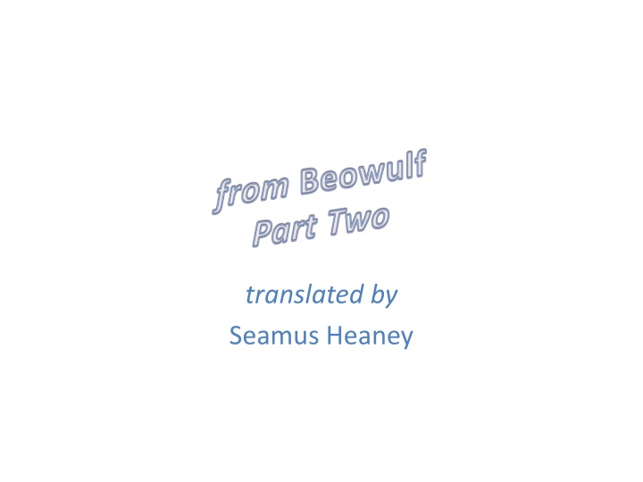 translated by seamus heaney