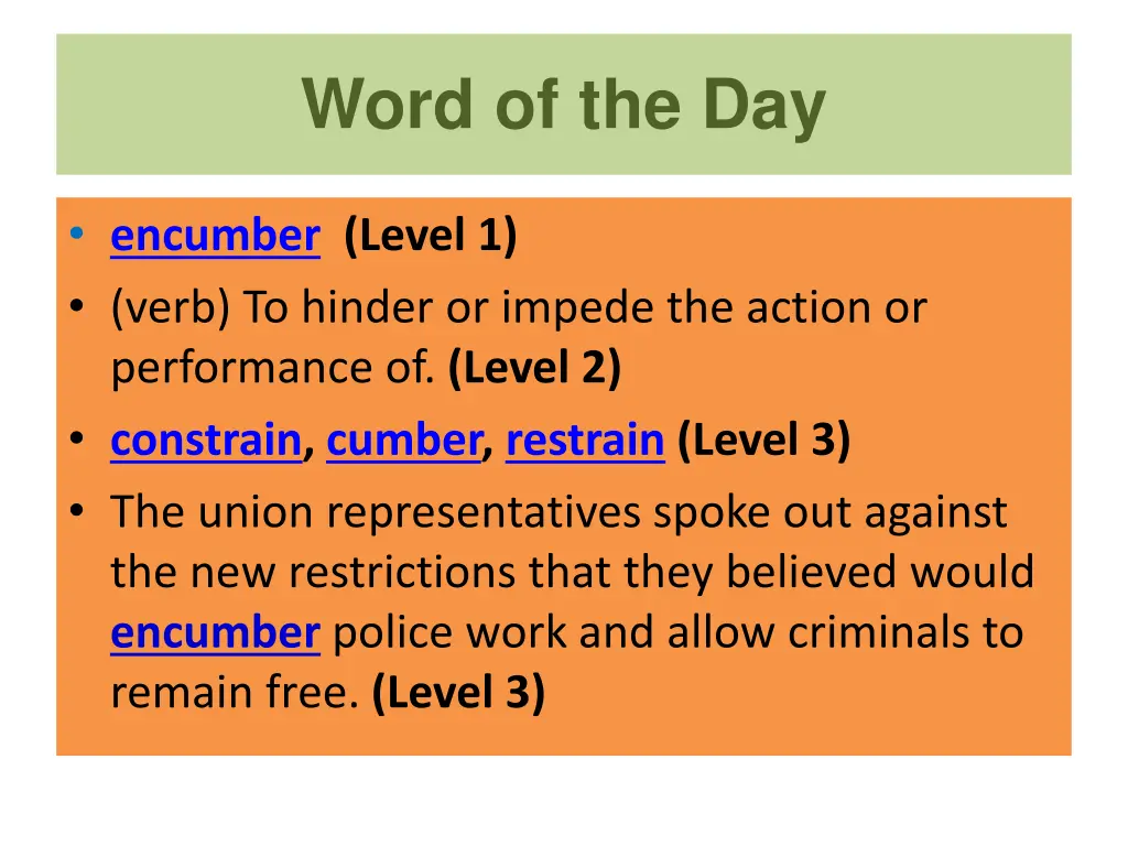 word of the day