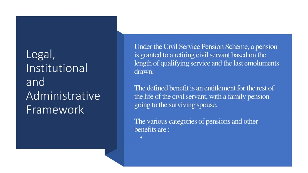 under the civil service pension scheme a pension