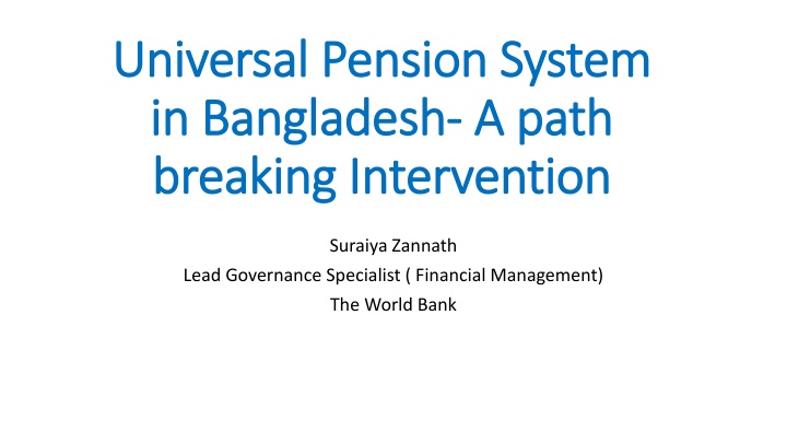 universal pension system universal pension system