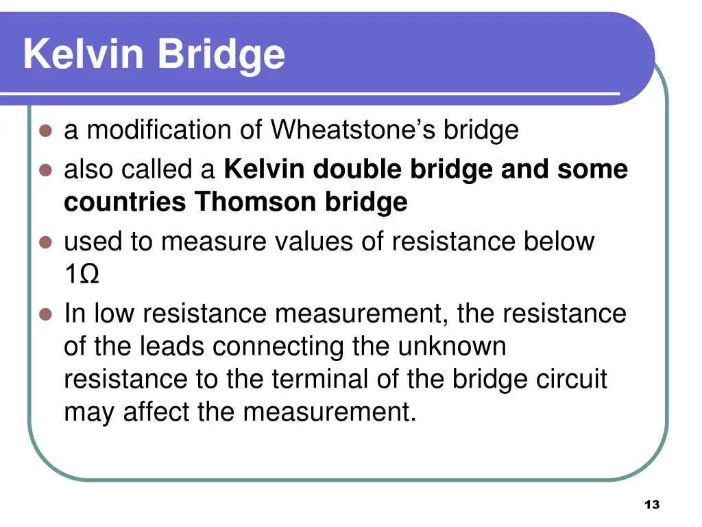 kelvin bridge