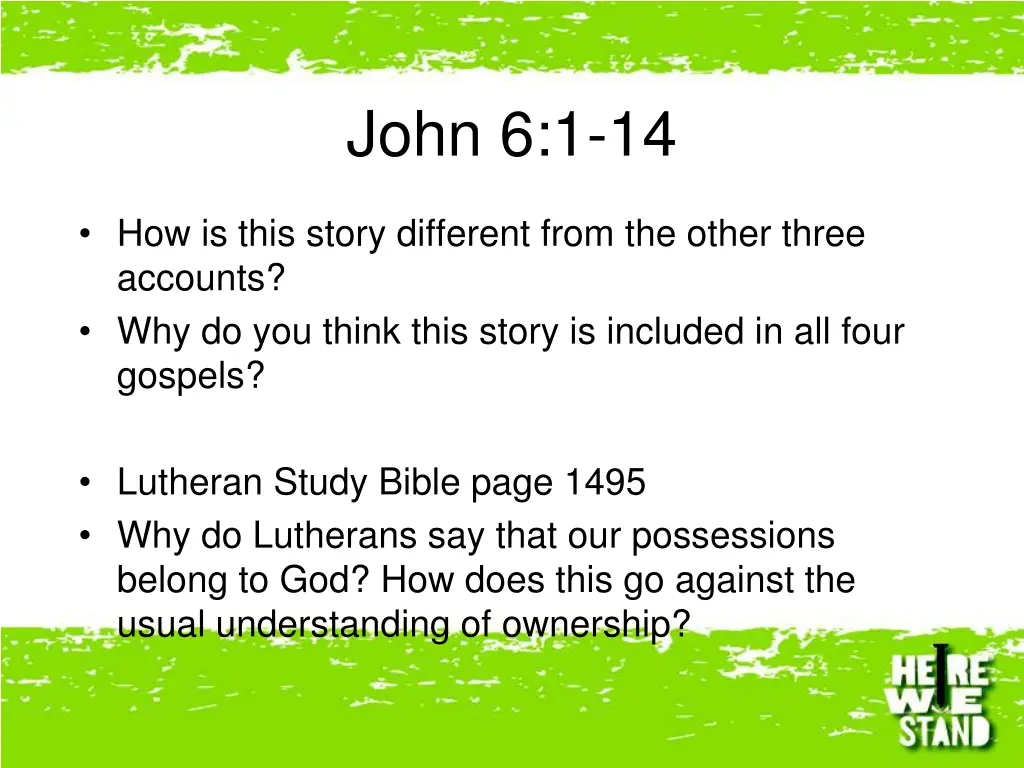 john 6 1 14