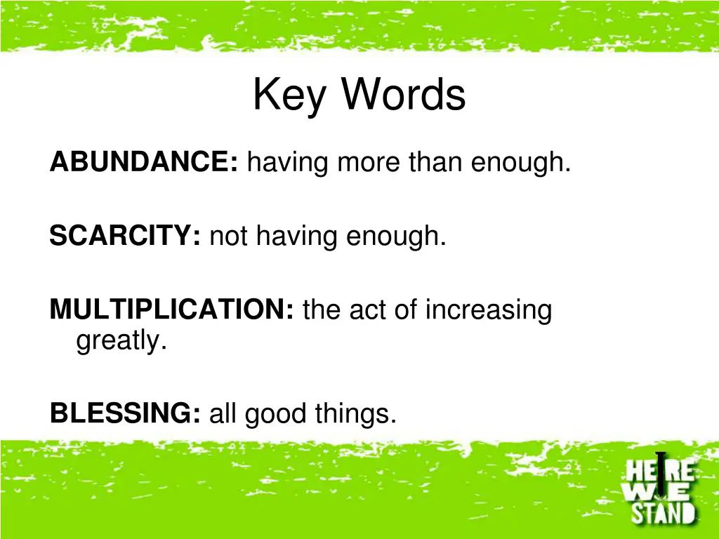 key words