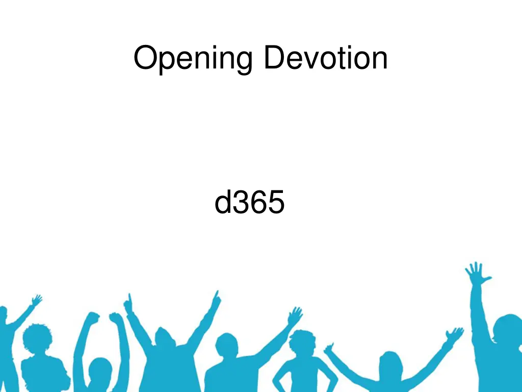 opening devotion