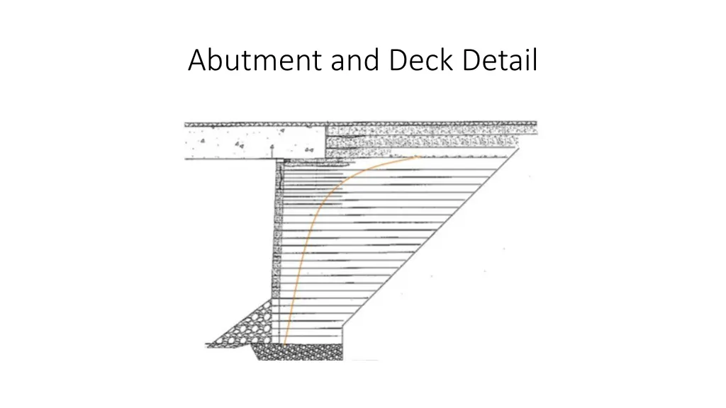 abutment and deck detail