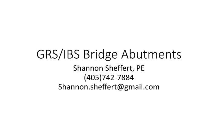 grs ibs bridge abutments shannon sheffert