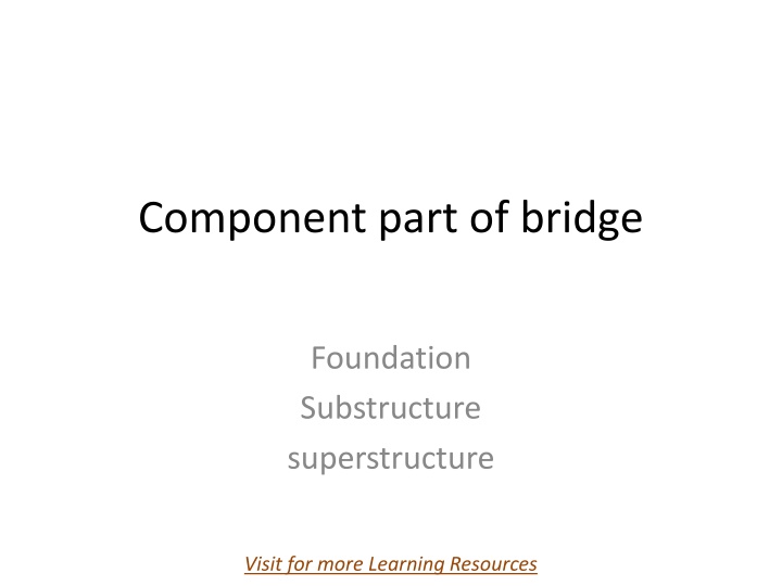 component part of bridge