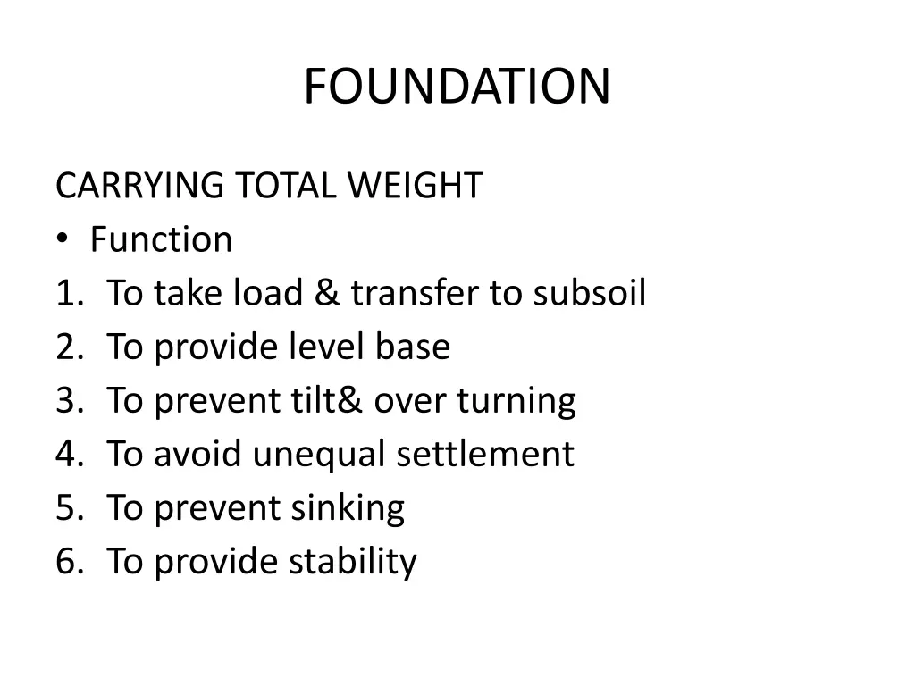 foundation