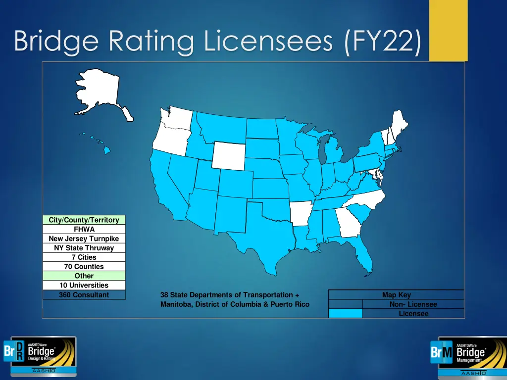 bridge rating licensees fy22