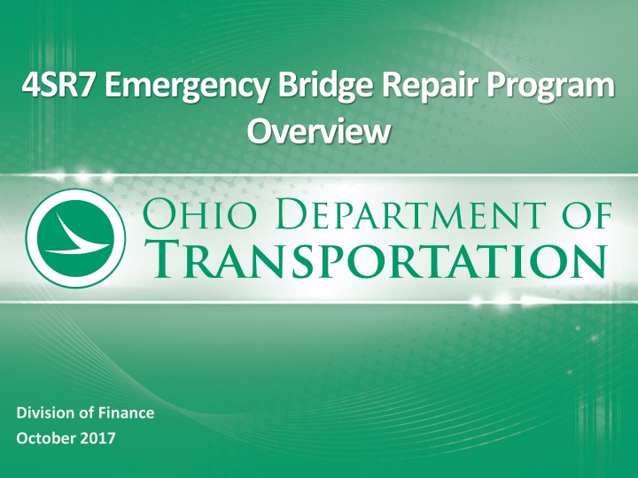 4sr7 emergency bridge repair program overview