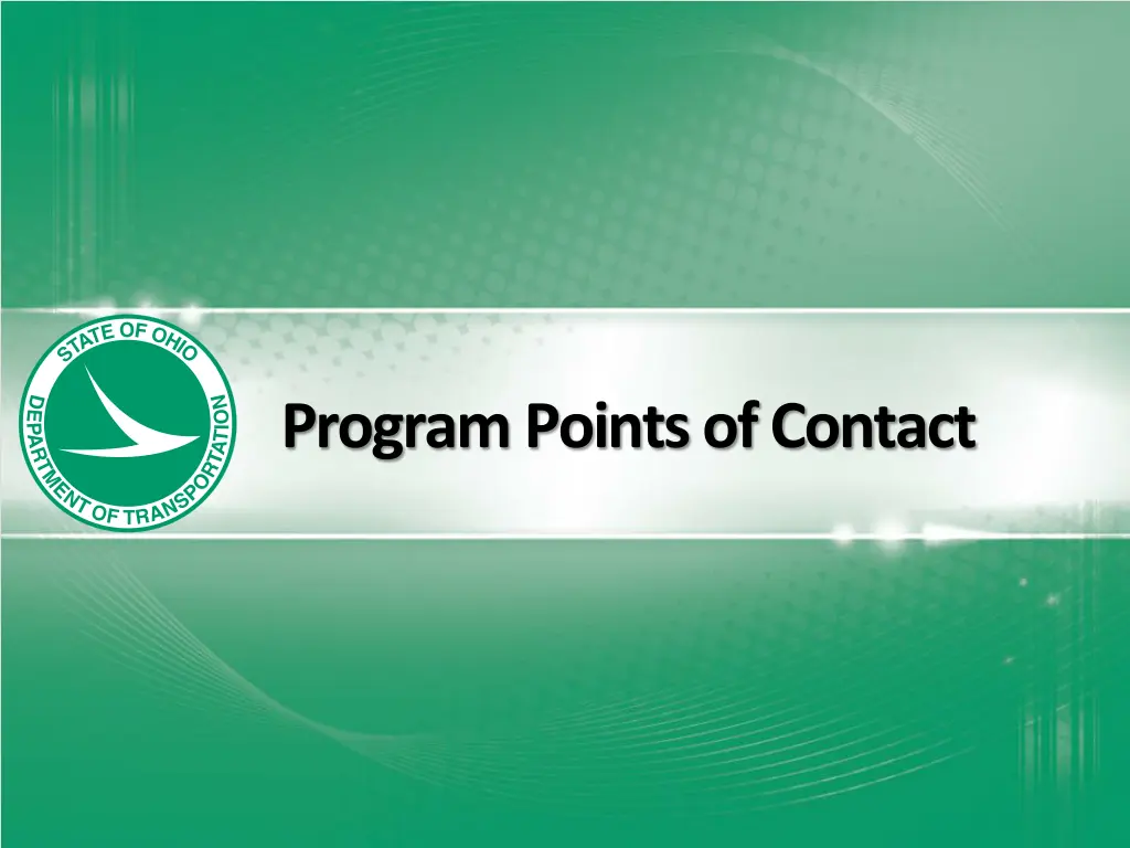 program points of contact