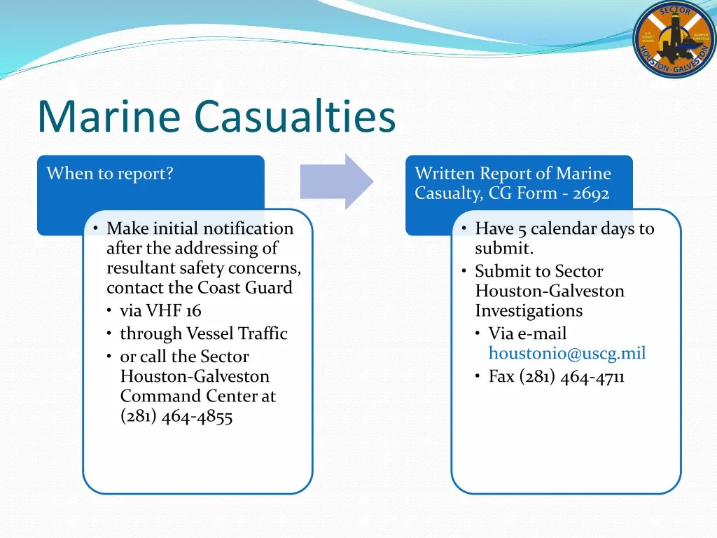 marine casualties