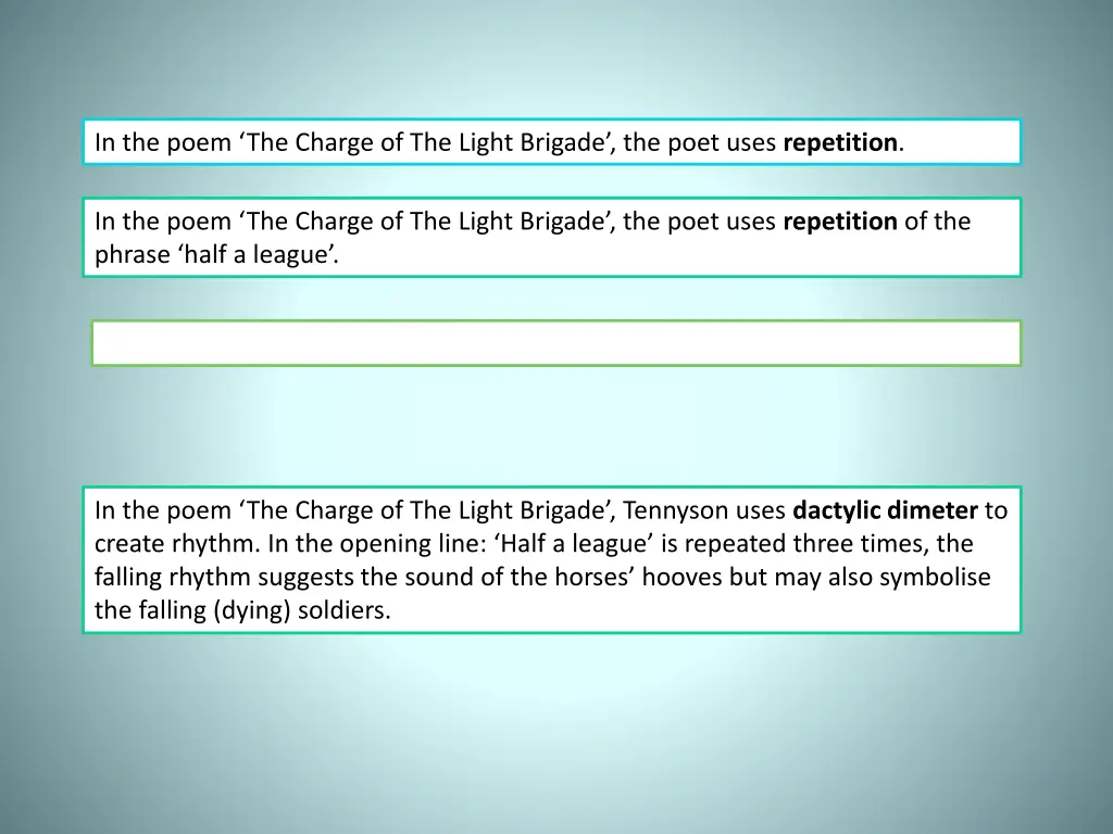 in the poem the charge of the light brigade