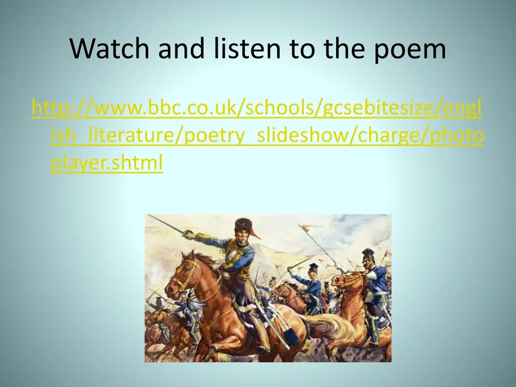 watch and listen to the poem