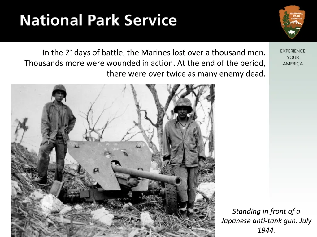 in the 21days of battle the marines lost over