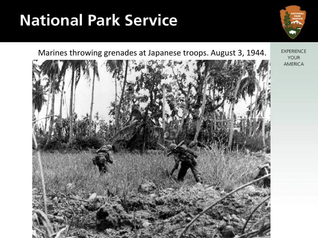 marines throwing grenades at japanese troops