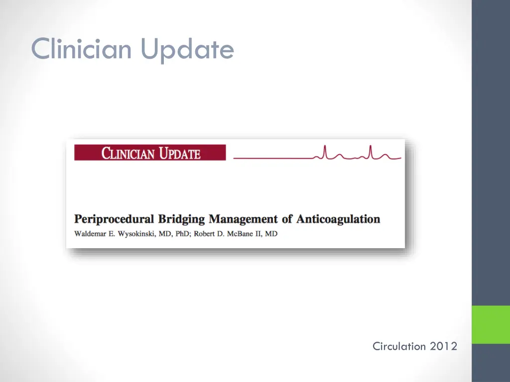 clinician update