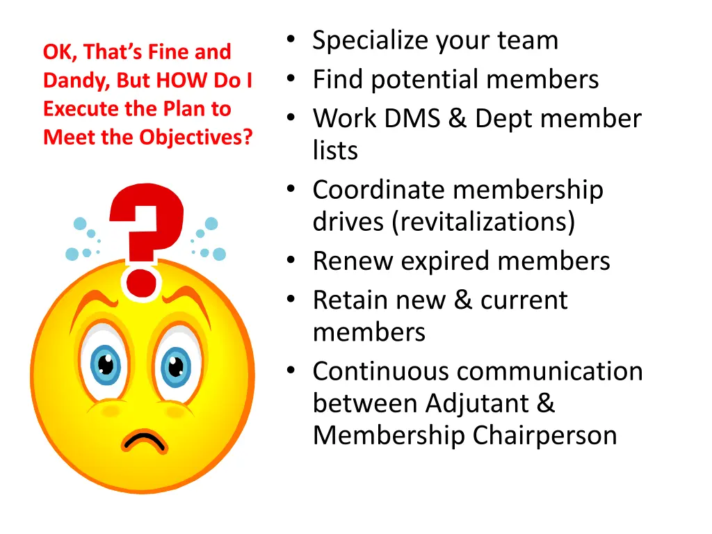 specialize your team find potential members work