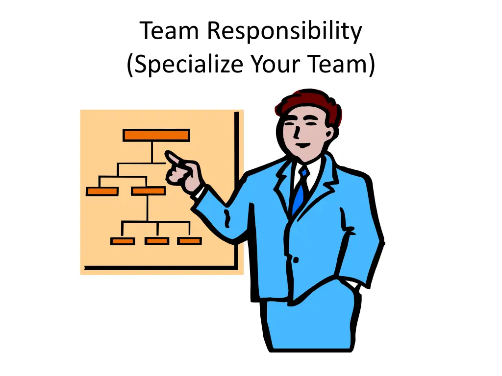 team responsibility specialize your team