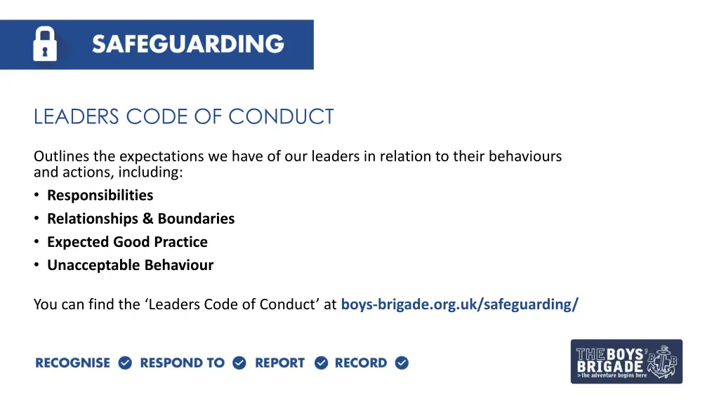 leaders code of conduct 1