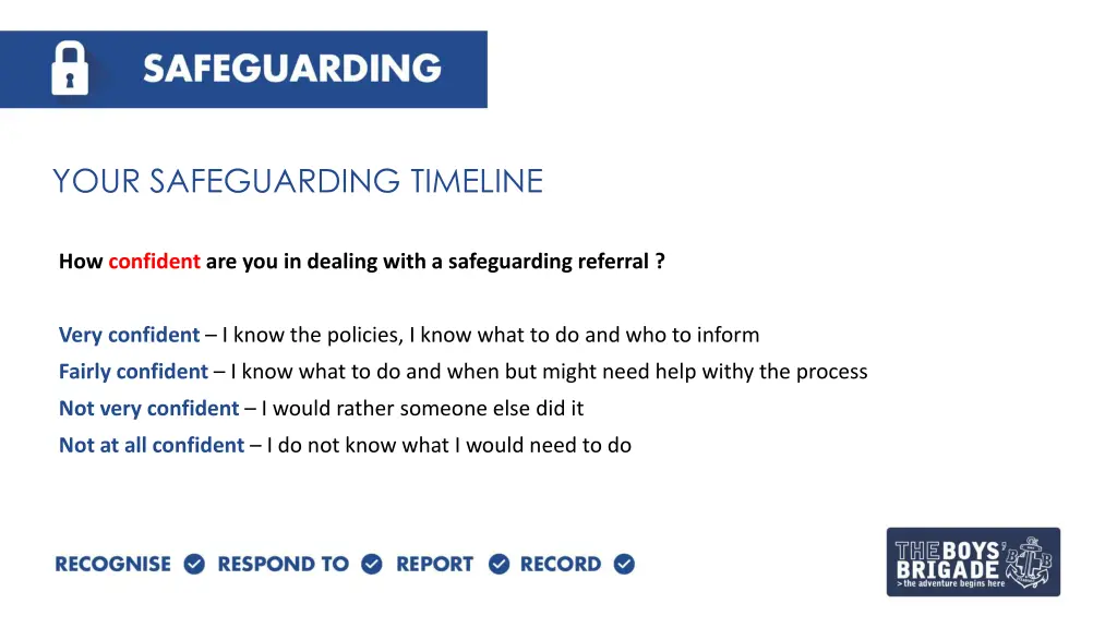 your safeguarding timeline 1