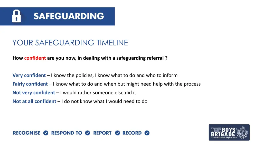 your safeguarding timeline 2