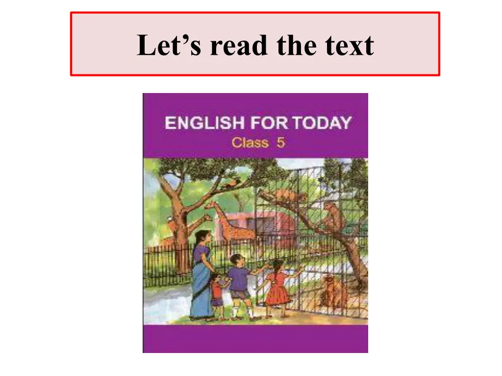 let s read the text