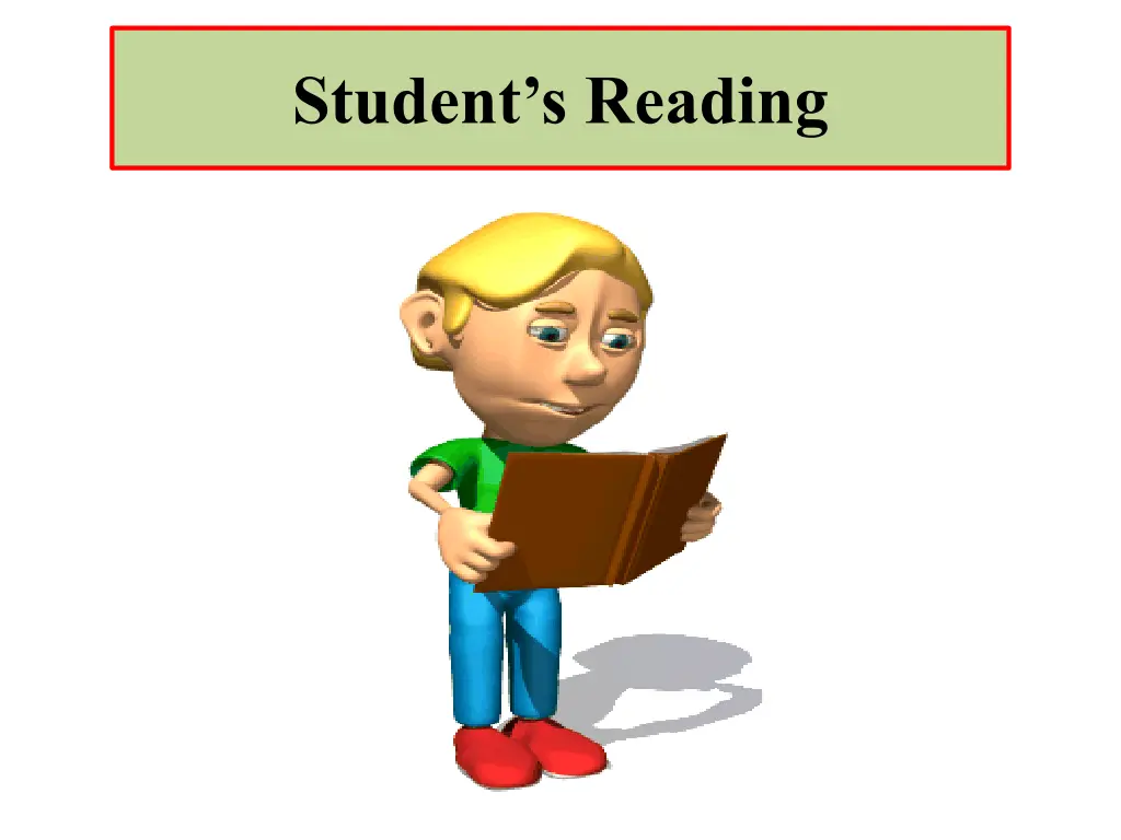 student s reading