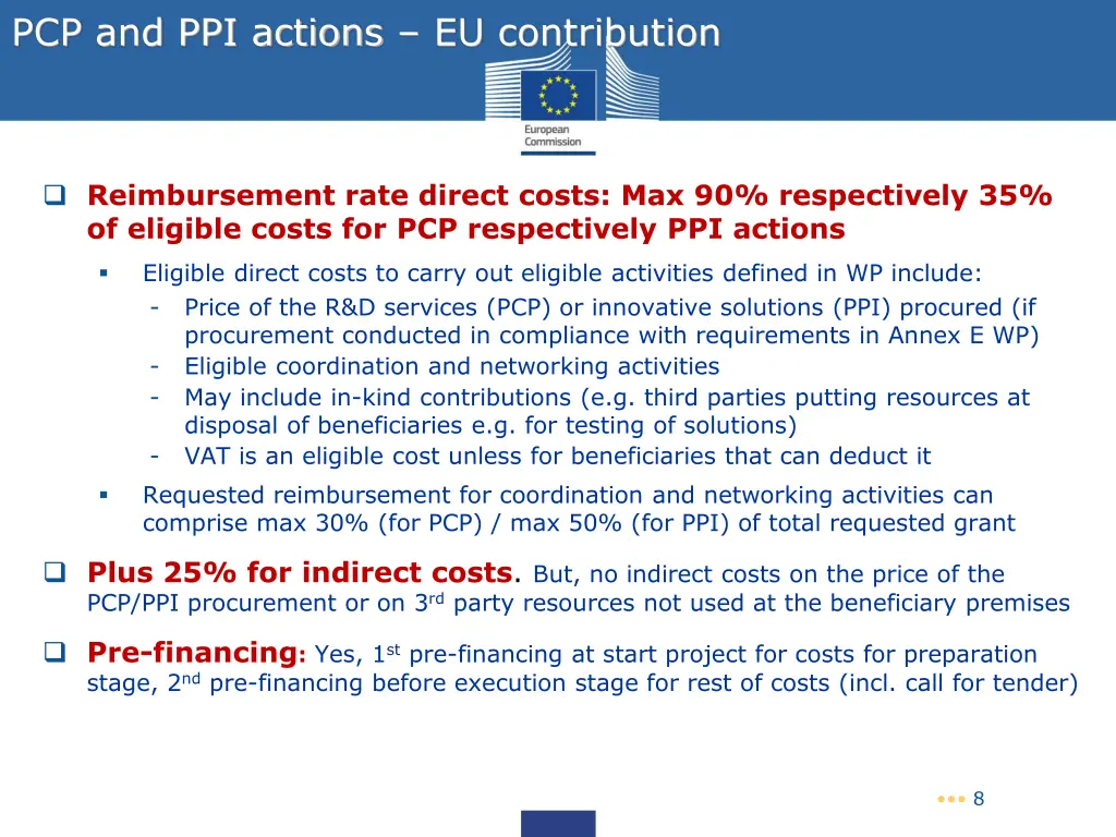 pcp and ppi actions eu contribution