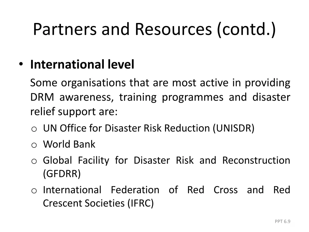 partners and resources contd 3