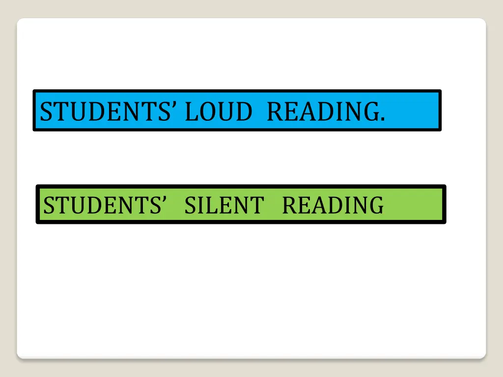 students loud reading