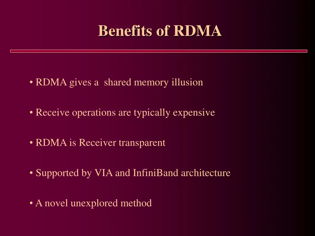 benefits of rdma