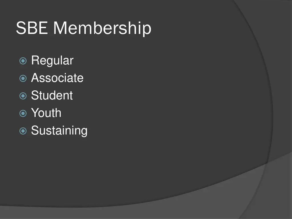 sbe membership