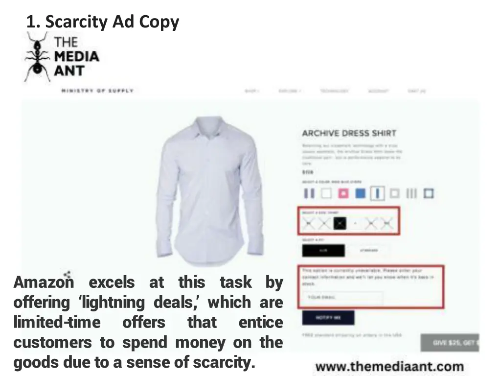 1 scarcity ad copy