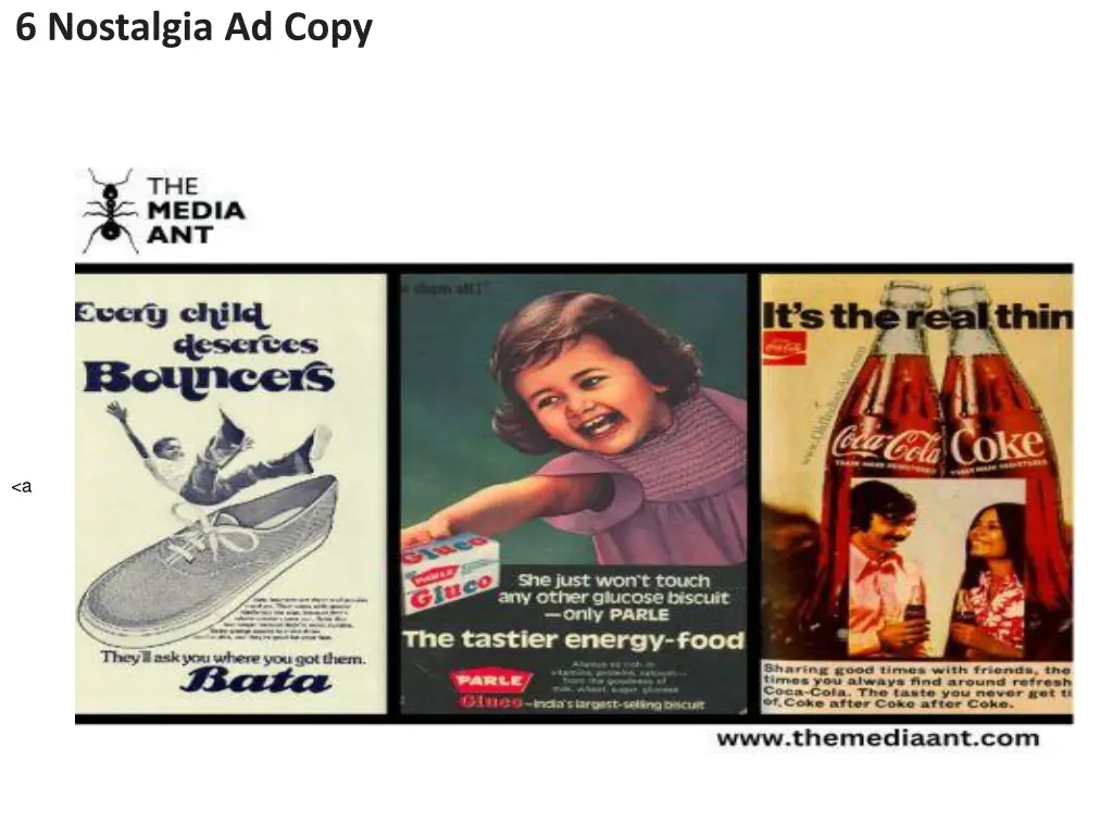 6 nostalgia ad copy