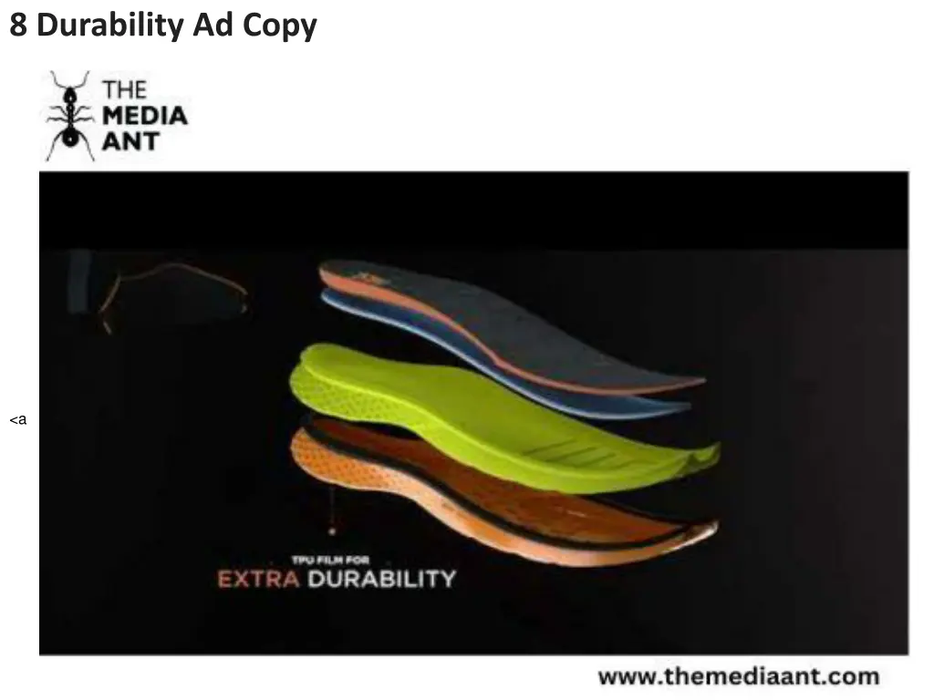 8 durability ad copy