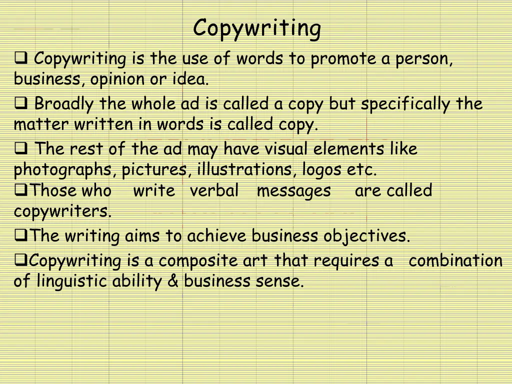 copywriting