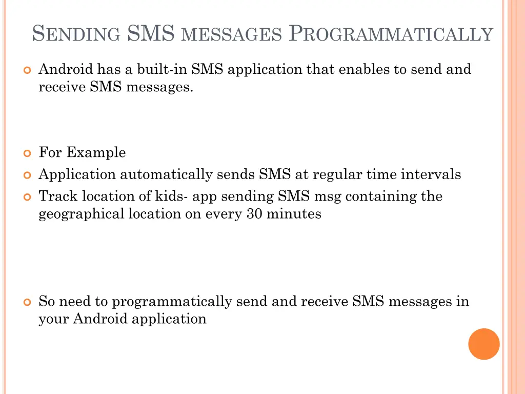 s ending sms messages p rogrammatically