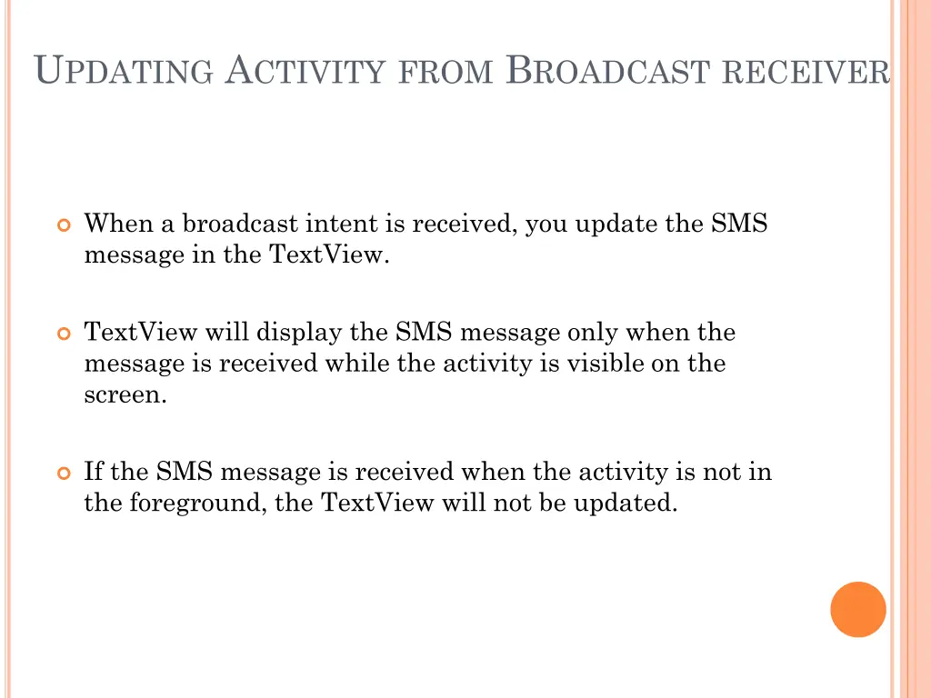 u pdating a ctivity from b roadcast receiver 2