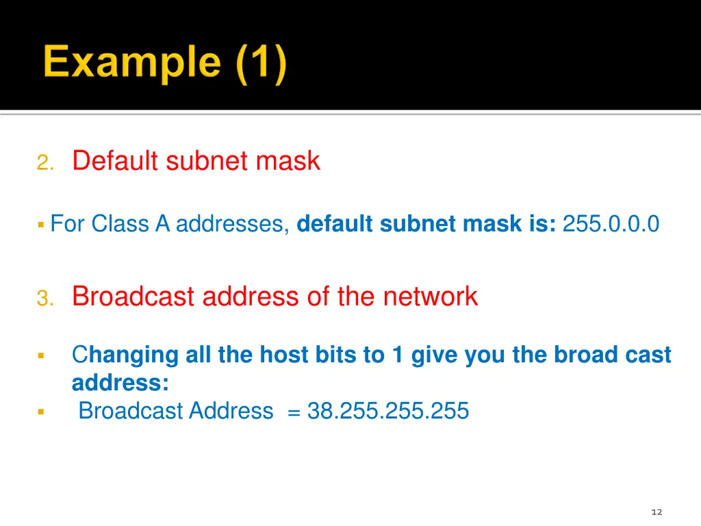 2 default subnet mask