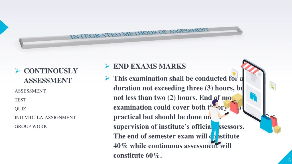 end exams marks this examination shall