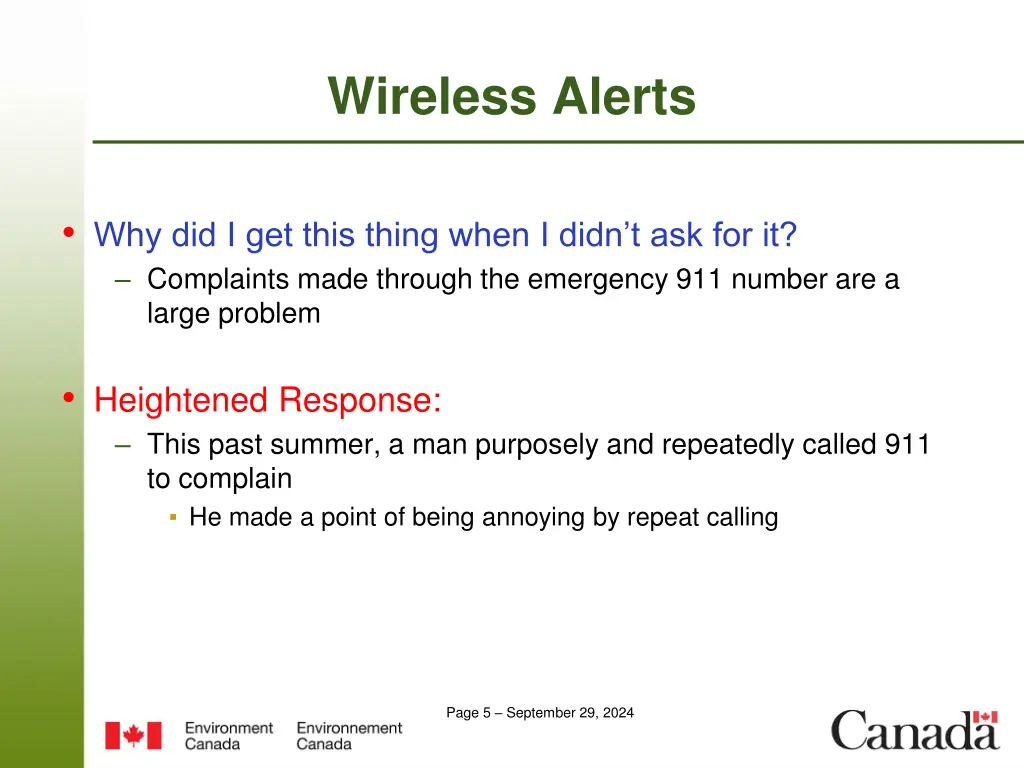 wireless alerts