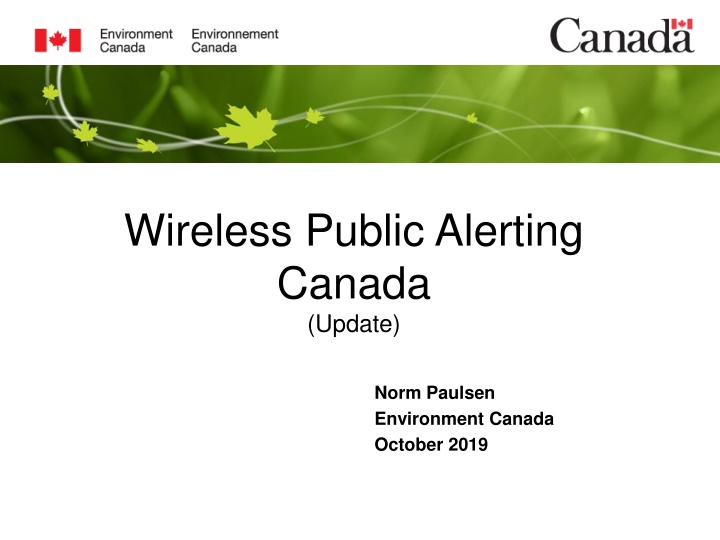 wireless public alerting canada update