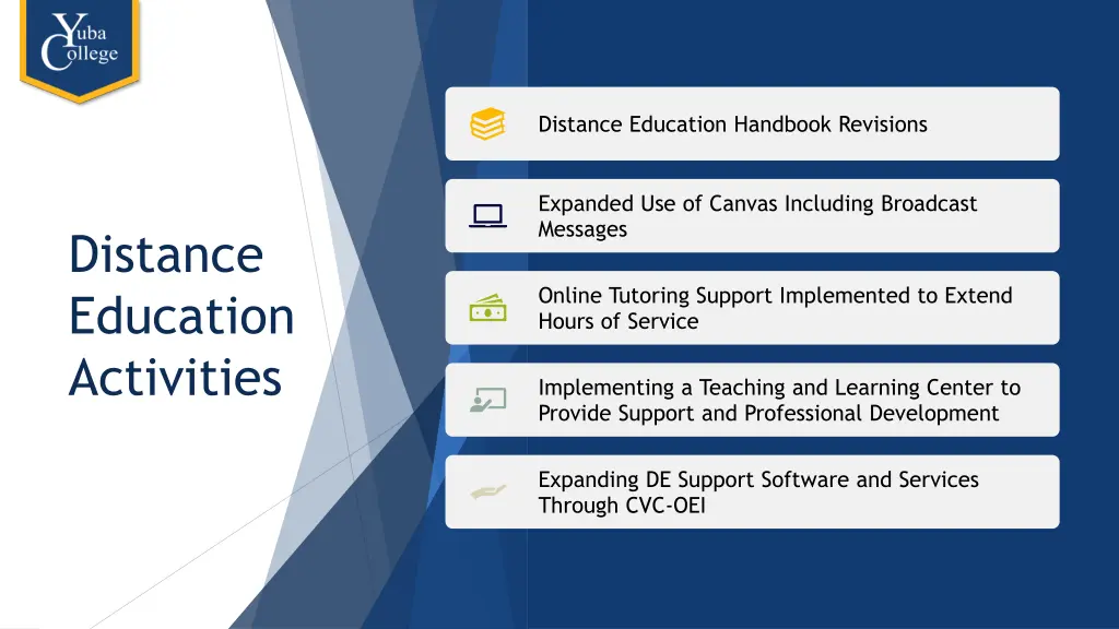 distance education handbook revisions